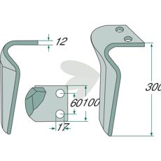 Rotorharvtand Hger - M36100210R