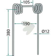 Efterharvspinne Horsch - 430507