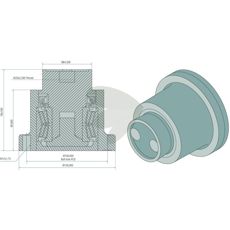 Lager kpl. M20 x 2.5