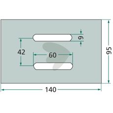 Avskrapare av plast fr vals  500 mm