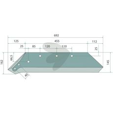 Skr, fr vndbar spets 20" hger - 073008