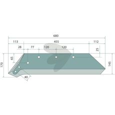 Skr, fr vndbar spets 20" hger - 073084