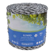 Eltrd Pro+ 3 mm vit/svart 500 m 9x0,25