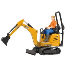 JCB micro grvmaskin 8010 CTS och byggnadsarbetare 1:16