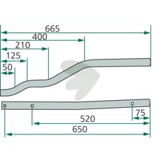 Pinnarm hger / vnster 665mm Niemeyer 010484