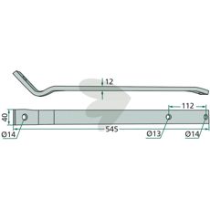 Pinnarm Deutz Fahr (Kverneland) - 1.1043.030.103.00