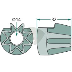Kugghjul - 0764040000