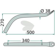 Pinnarm Krone 500mm