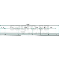 Pinnarm hger 986mm Krone KS 4.61/13