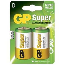 Batteri D Alkali 1,5V 2St