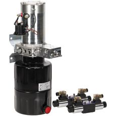 Pumpstation 3kW 24V 8L 2x Dubbelverkande