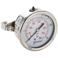 Manometer 25Bar 63Mm 1/4 Bsp Bakre Montering