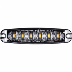 Varningsljus LED 6 Strobo Oranssi Slim