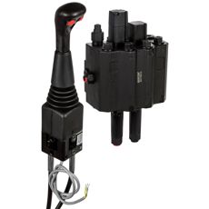 Frontlastare paket med joystick, perfekt för effektiv lastning och hantering.