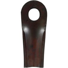 Slåtterkniv 128x50x4 mm, perfekt för effektiv klippning och underhåll.