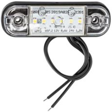 Positionsljus Led Slim Vit 12-24V