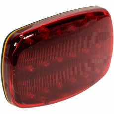 LED Bak och Varningslampa Röd Magnetisk