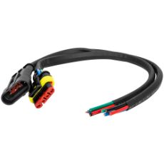 4-Pol Amp Superseal Kontakt Med Kabel Hona+Hane