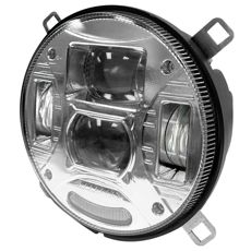Rund LED-strålkastare, 132mm, anpassad för MF och JD.