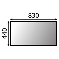 Vindruta Case Kobelco Nh 2010- Lägre