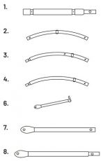 RÖRSTOMME 10 DELAR (XK6263,XK6264, 1-4, 6-8)